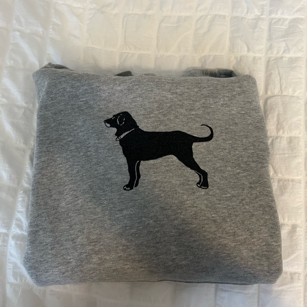 Black Dog Grey Hoodie